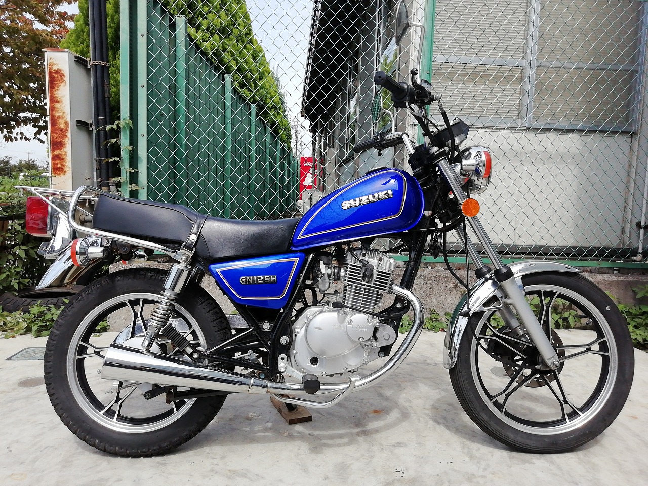 SUZUKI GN125H ブルー塗装 - バイク
