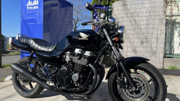 ホンダ ＣＢ７５０　ブラックカスタムｓｔｙｌｅ　イモビキー　手曲げスペンサーマフラー　ＹＳＳサス　タックロール 