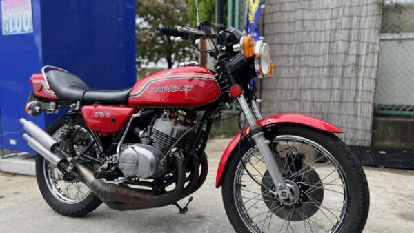 カワサキ ３５０ＳＳ　国内物Ｓ２Ｔ　初期型ルック　昭和４８年５月登録　カスタム　バラチャン 