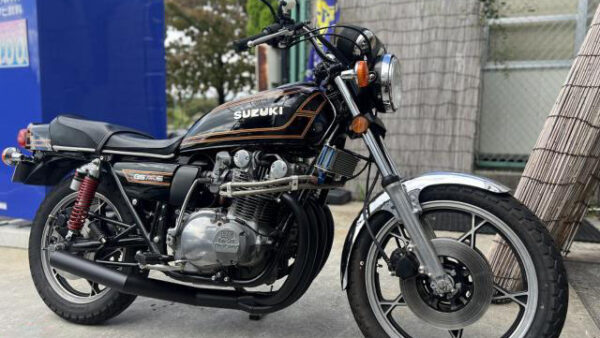 スズキ ＧＳ７５０Ｅ　国内物　昭和５４年８月登録　ウオタニＳＰ２　手曲げショート管　ＯＨ済みヨシムラサス　オイルクーラー　５３０コンバート 