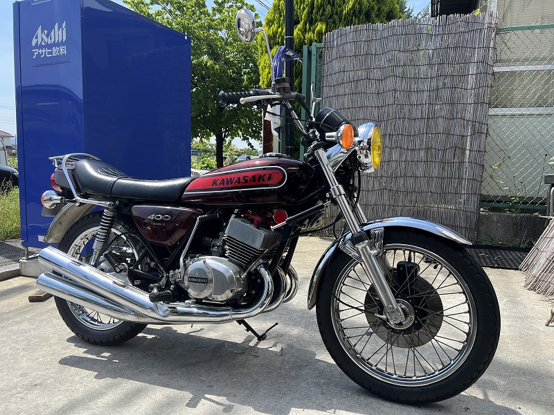 カワサキ ４００ＳＳ　ノーマルオリジナル　オプションキャリア　２年車検付き 